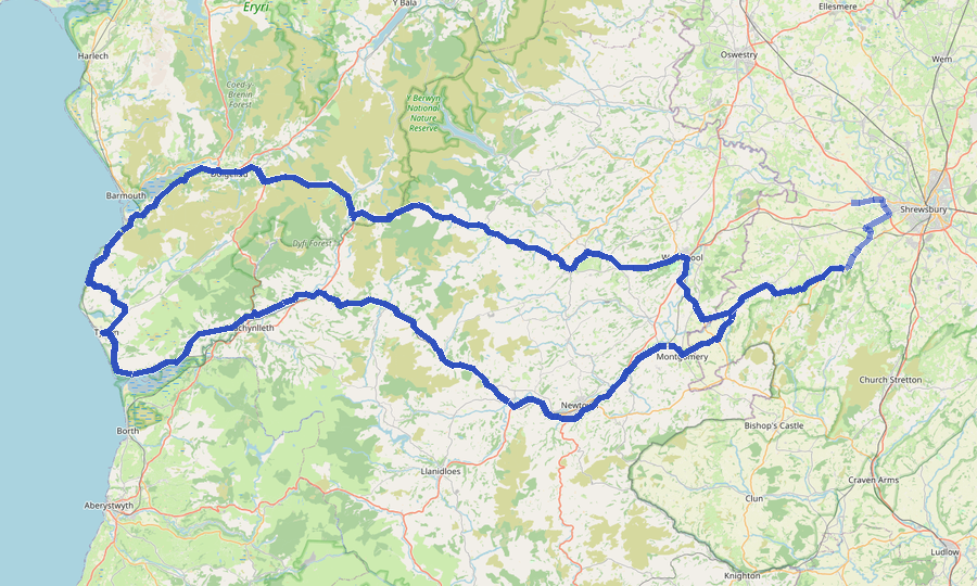Shropshire to Gwynedd and Back